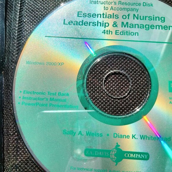 Essentials Of Nursing Leadership Management Test Bank Instructor Resource CD - Picture 4 of 6